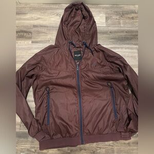 ONLY & SONS Burgundy Windbreaker Jacket